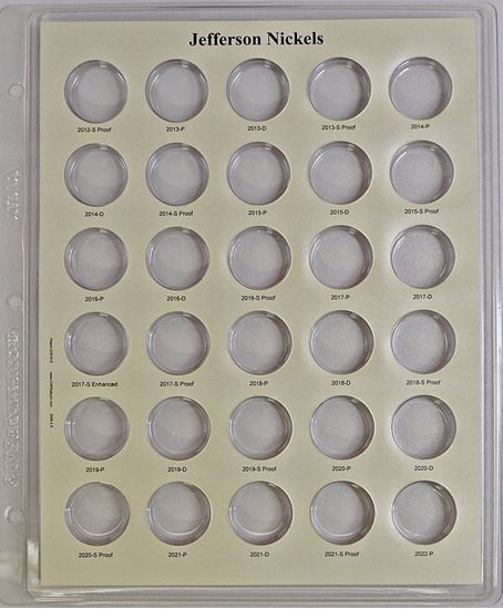 Picture of 2056-3 Jefferson Nickels with Proofs