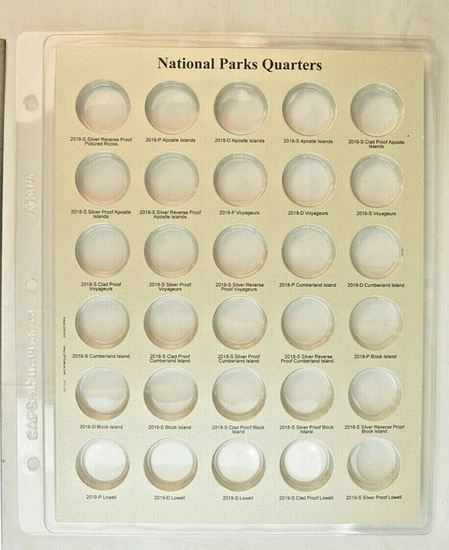 Picture of 2111-3 National Parks Quarters with Proofs 2016-2021
